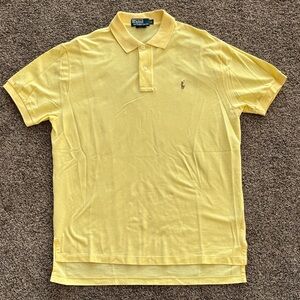 NWOT Polo by Ralph Lauren Light Yellow Short Sleeve Polo. Men’s Large